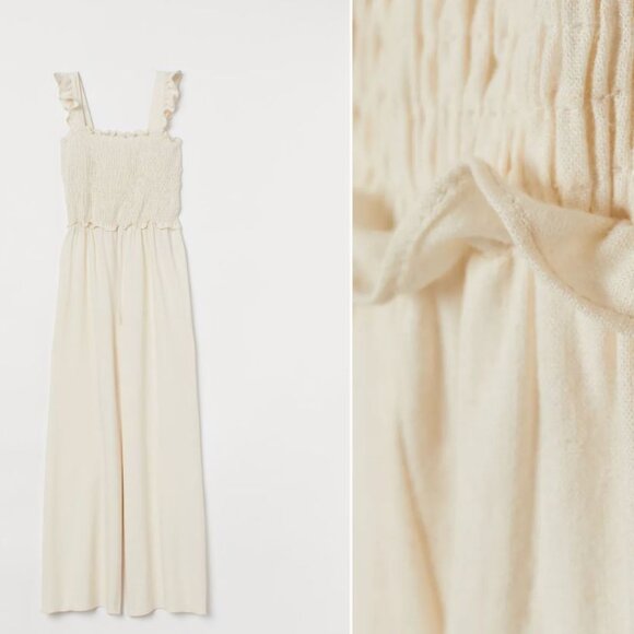 H&M Smocked Jumpsuit - NWT - S - Picture 2 of 3